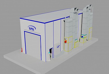 Окрасочно - сушильная камера проходного типа SPK-14.4.4